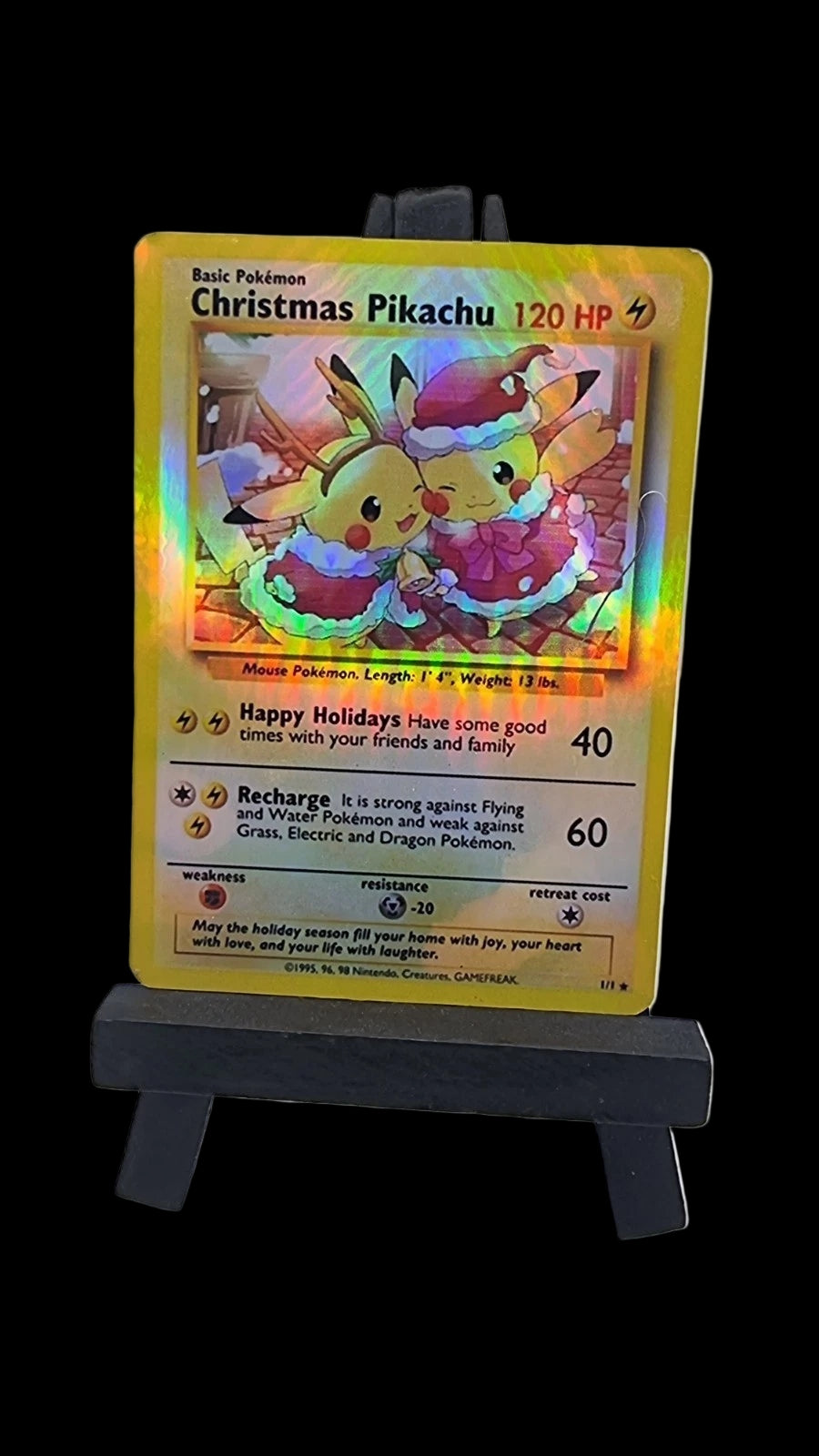 pokemon card christmas pikachu